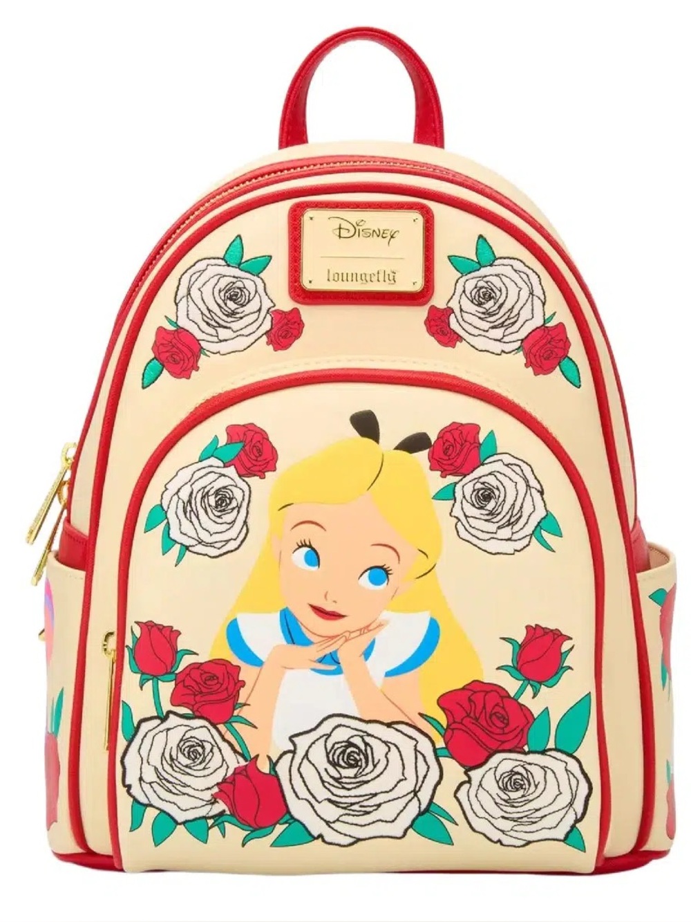 NWT Loungefly Disney Alice in Wonderland Color Changing Roses Mini Backpack